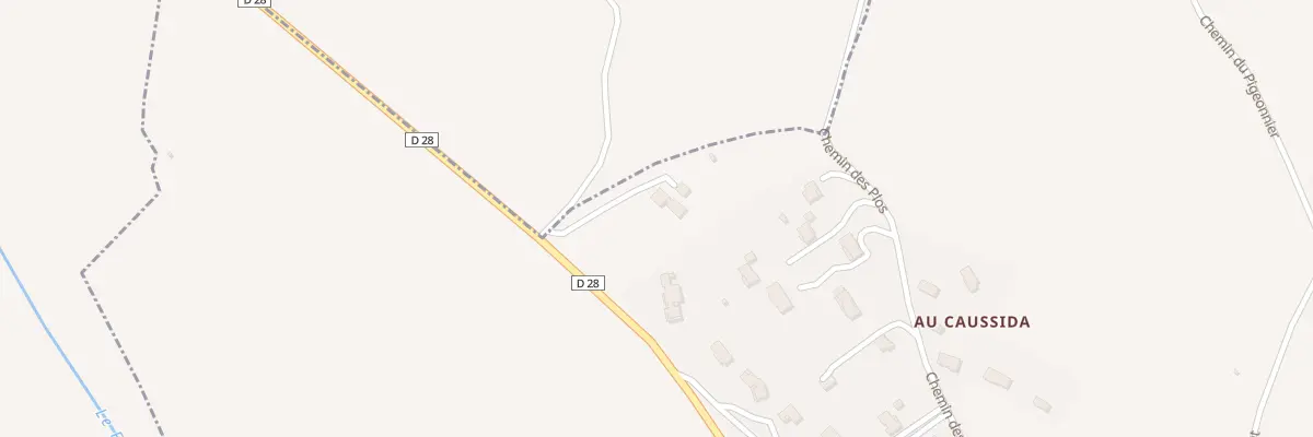 Plan du 1B Rte de Saint Papoul à Villepinte