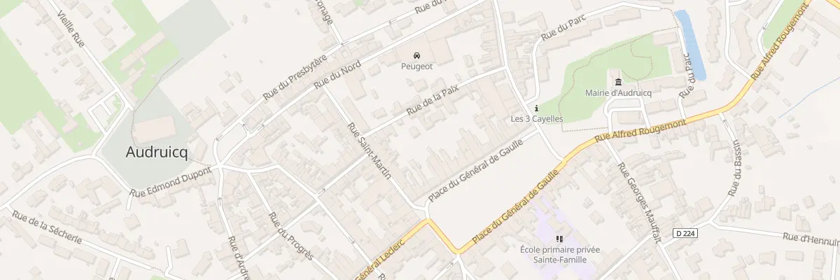Plan du 111 Rue de la Paix à Audruicq