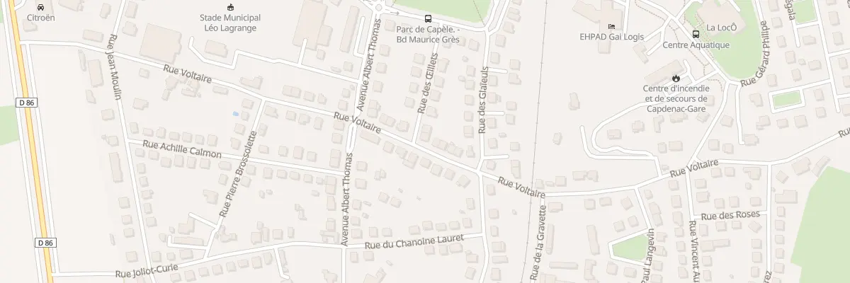 Plan du 25 Rue Voltaire à Capdenac-Gare