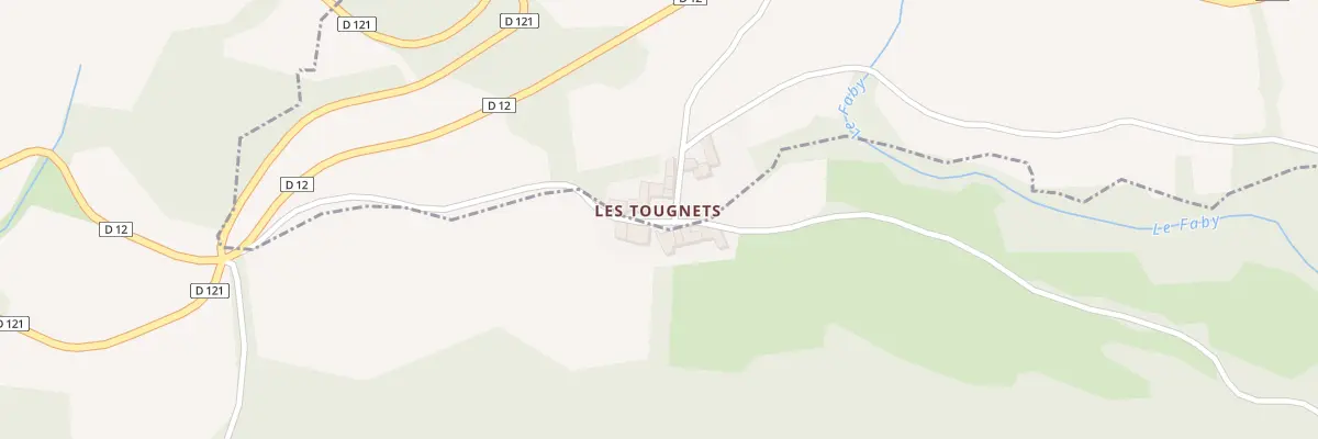 Plan du Hameau des Tougnets à Saint-Jean-de-Paracol