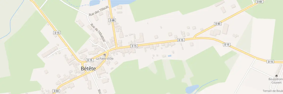 Plan du 16 Rue Grande Rue à Bétête