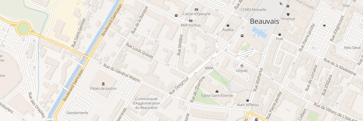 Plan du 19 Rue Molière à Beauvais
