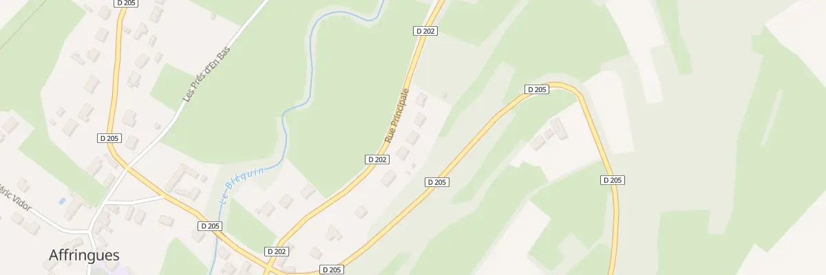 Plan du 25 Rue Principale à Affringues