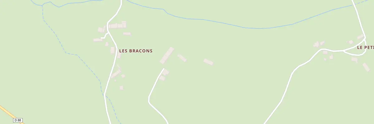 Plan du 5050 Les Bracons à Bétête