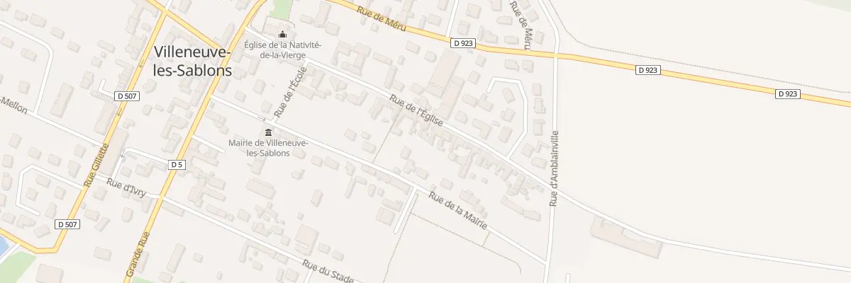 Plan du 36 Rue de l’Eglise à Villeneuve-les-Sablons