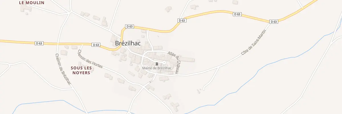 Plan du 73 All du Château à Brézilhac
