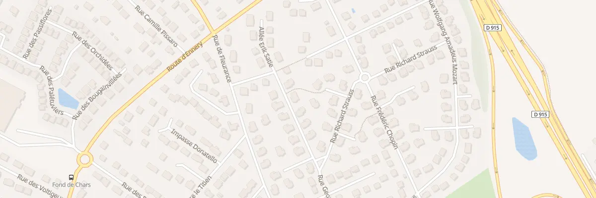 Plan du 5 Rue Georges Bizet à Osny