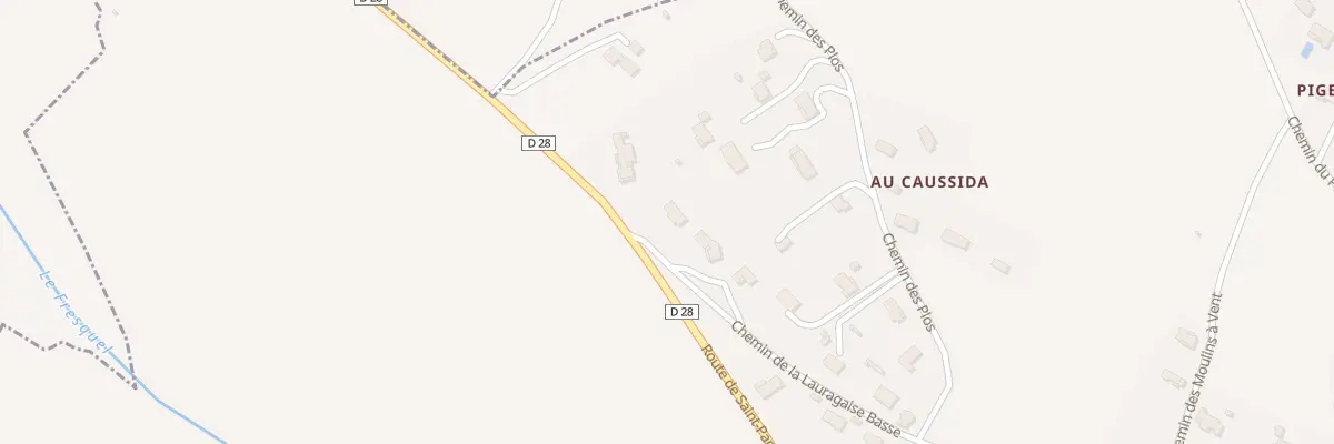 Plan du 1 Che de la Lauragaise Basse à Villepinte