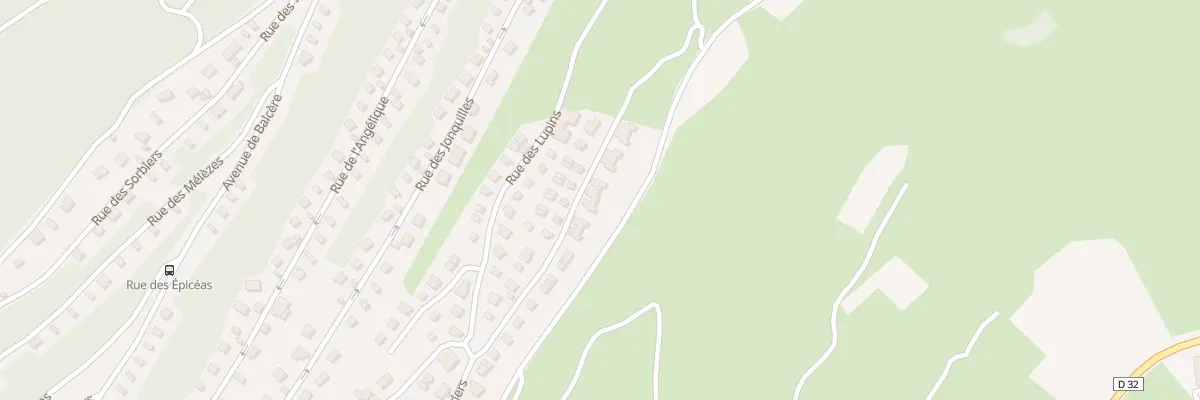 Plan du 9997 Rue des Barailles aux Angles