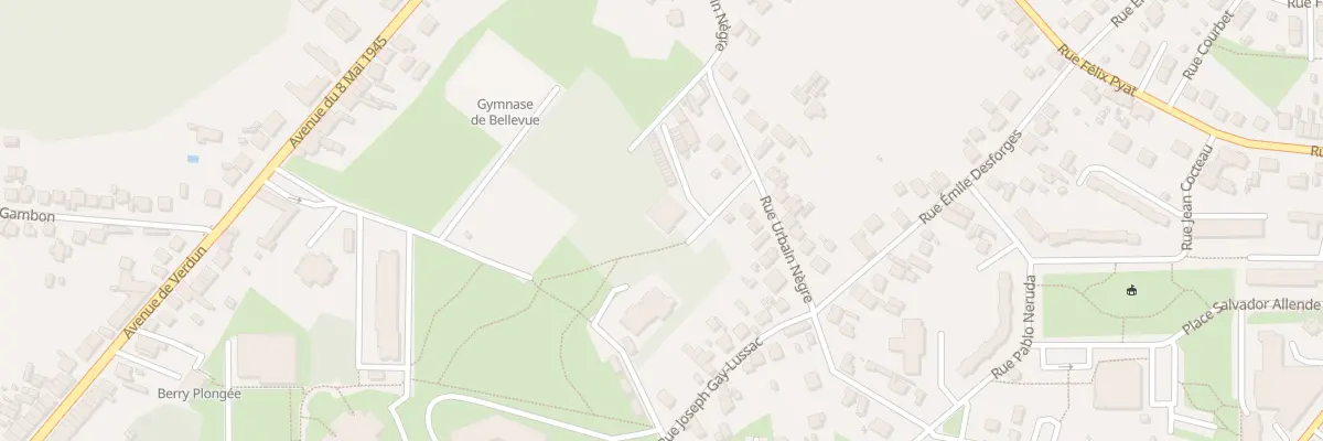 Plan du 9 Rue Urbain Nègre à Vierzon