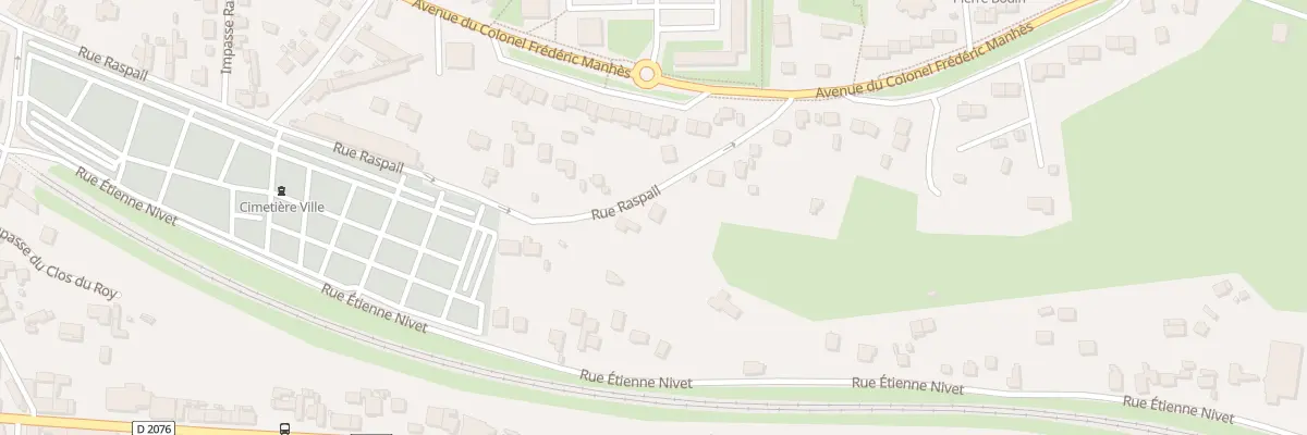 Plan du 20 Rue Raspail à Vierzon