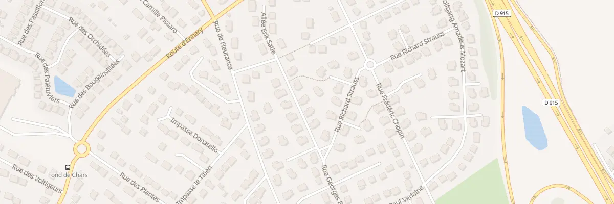 Plan du 7 Rue Georges Bizet à Osny