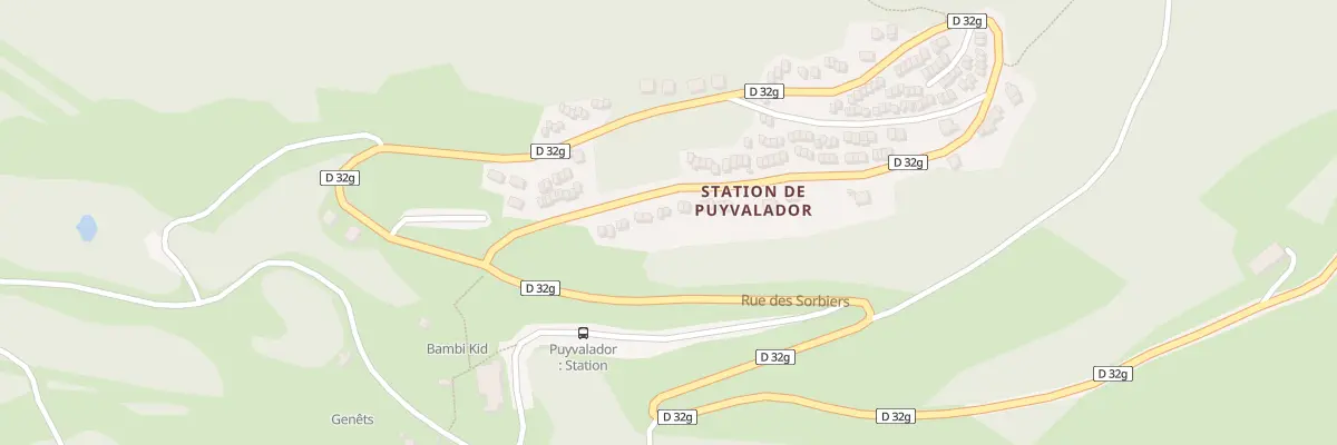 Plan du 2 Rue des Écureuils à Puyvalador