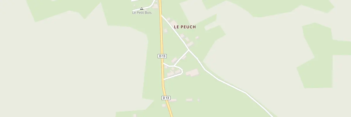 Plan du 5166 Le Peuch à Saint-Merd-de-Lapleau
