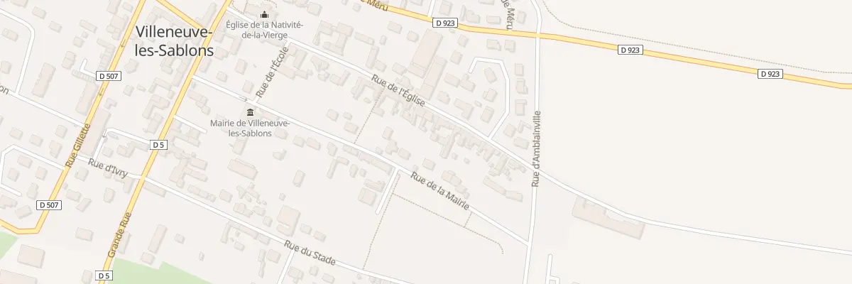 Plan du 40 Rue de l’Eglise à Villeneuve-les-Sablons
