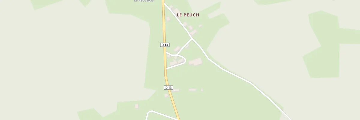 Plan du 5162 Le Peuch à Saint-Merd-de-Lapleau