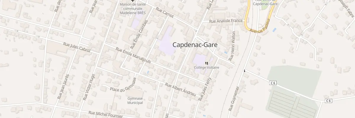 Plan du 14 Av Albert Thomas à Capdenac-Gare