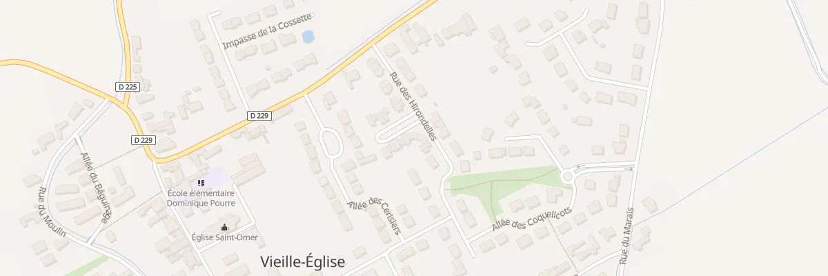 Plan du 1 Rue des Mésanges à Vieille-Église