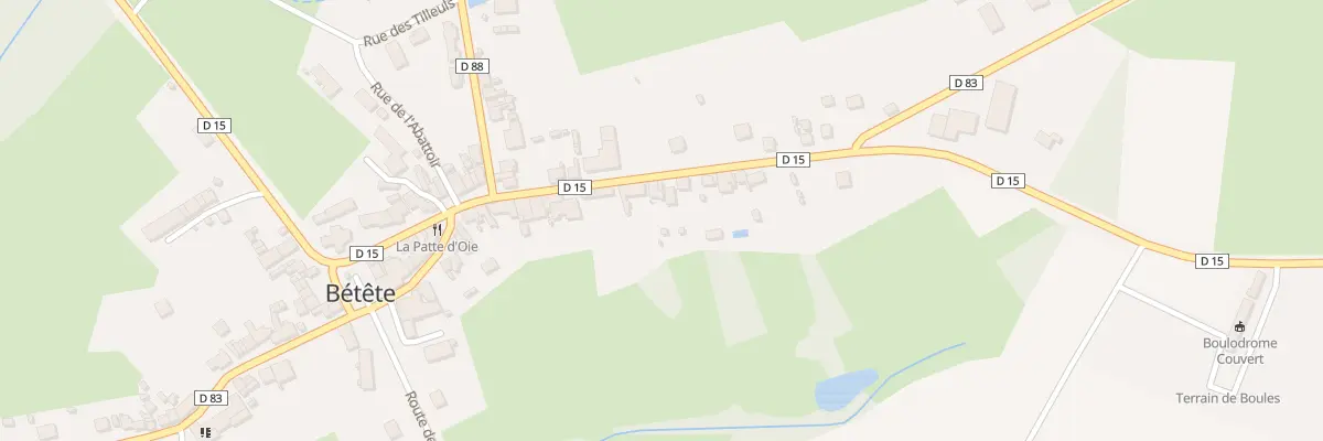 Plan du 22 Rue Grande Rue à Bétête