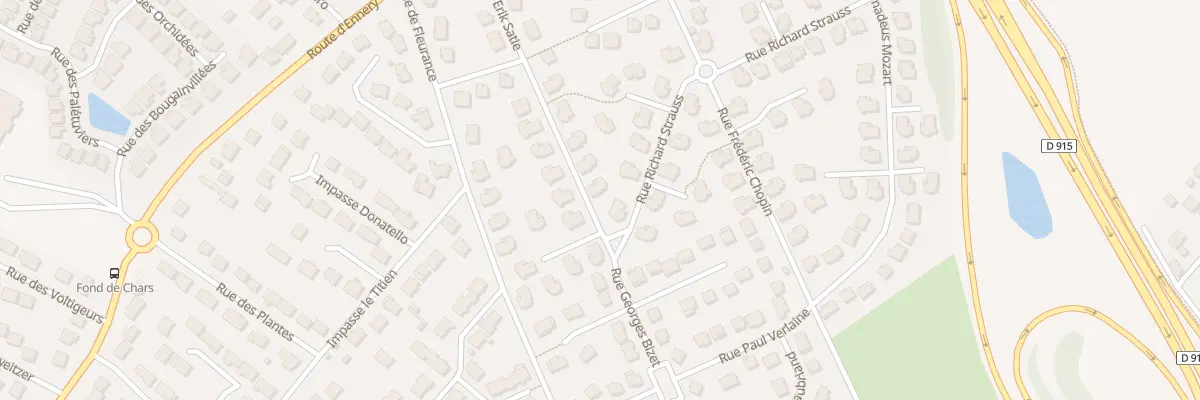 Plan du 11 Rue Georges Bizet à Osny