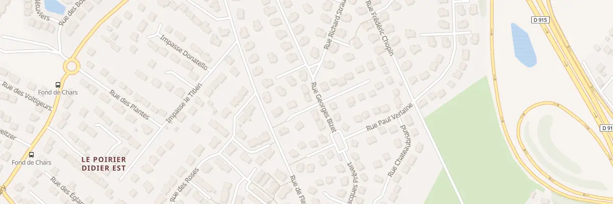 Plan du 20 Rue Georges Bizet à Osny