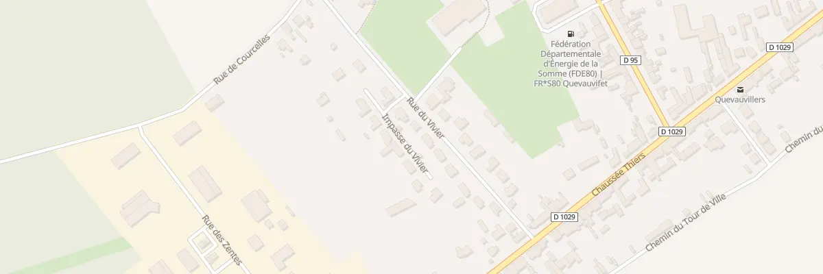 Plan du 11 Rue du Vivier à Quevauvillers