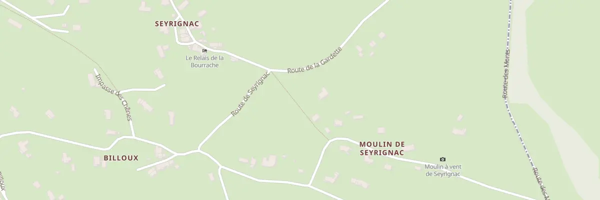 Plan du 5129 Moulin de Seyrignac à Lunan