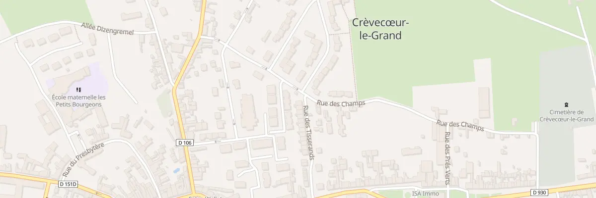 Plan du 41 Rue des Tisserands à Crèvecœur-le-Grand
