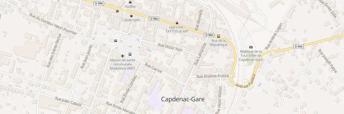 Plan du 6 Rue Victor Noir à Capdenac-Gare
