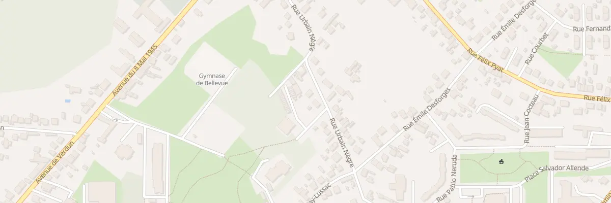 Plan du 13 Rue Urbain Nègre à Vierzon
