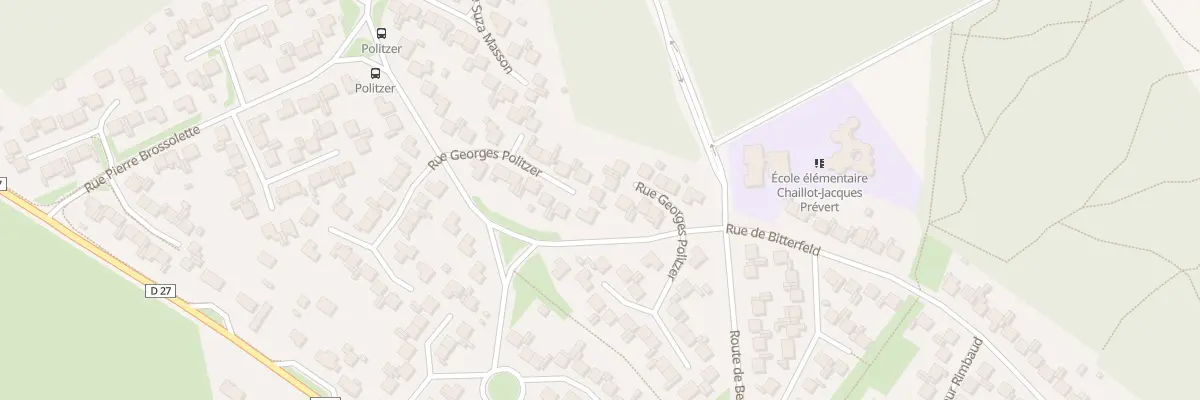 Plan du 27 Rue Georges Politzer à Vierzon
