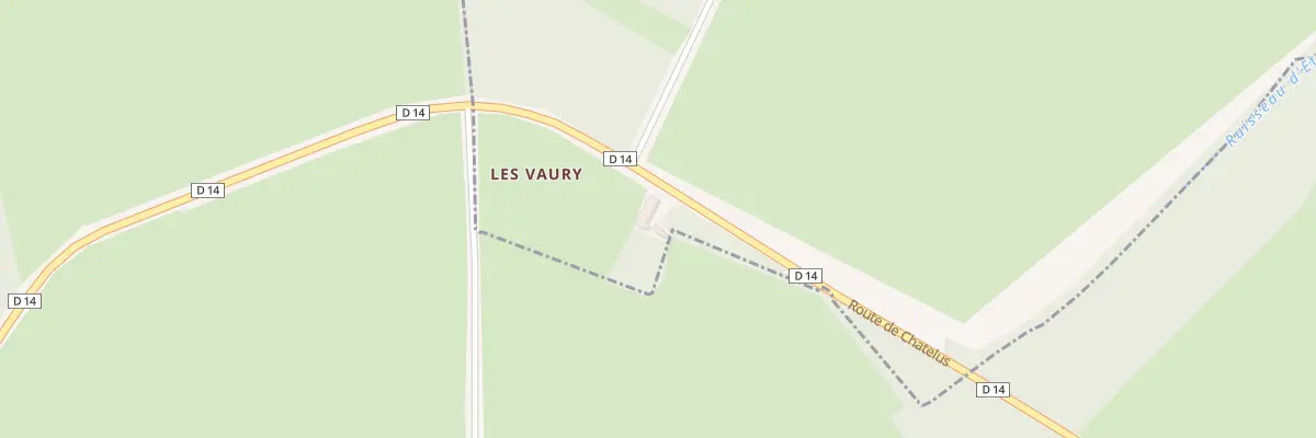 Plan du 1 Les Vaurys à Clugnat