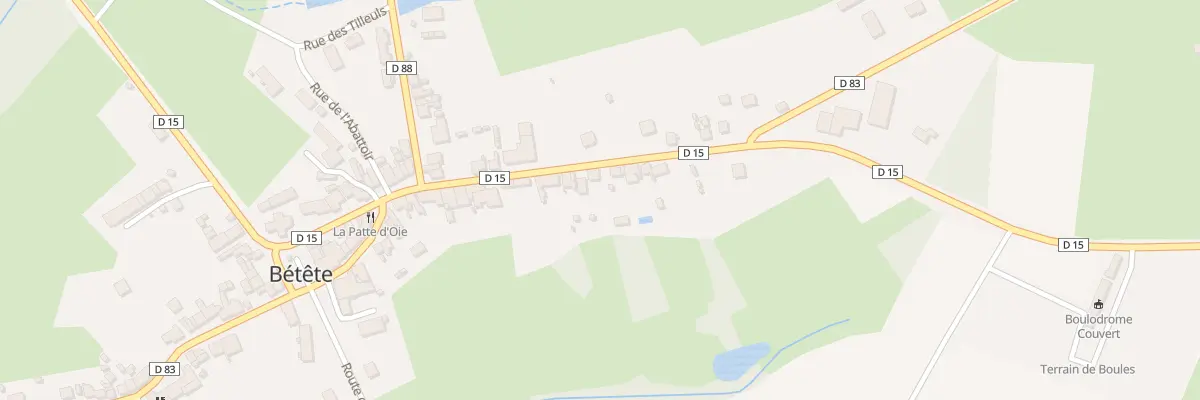 Plan du 26 Rue Grande Rue à Bétête