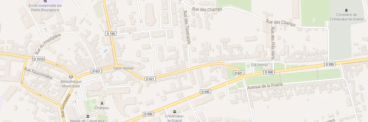 Plan du 37 Rue du Gen Moret à Crèvecœur-le-Grand