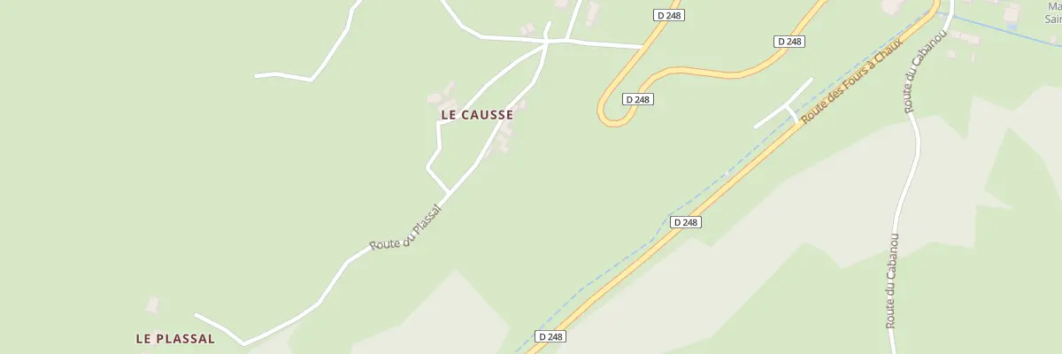 Plan du 5025 Le Causse à Saint-Igest