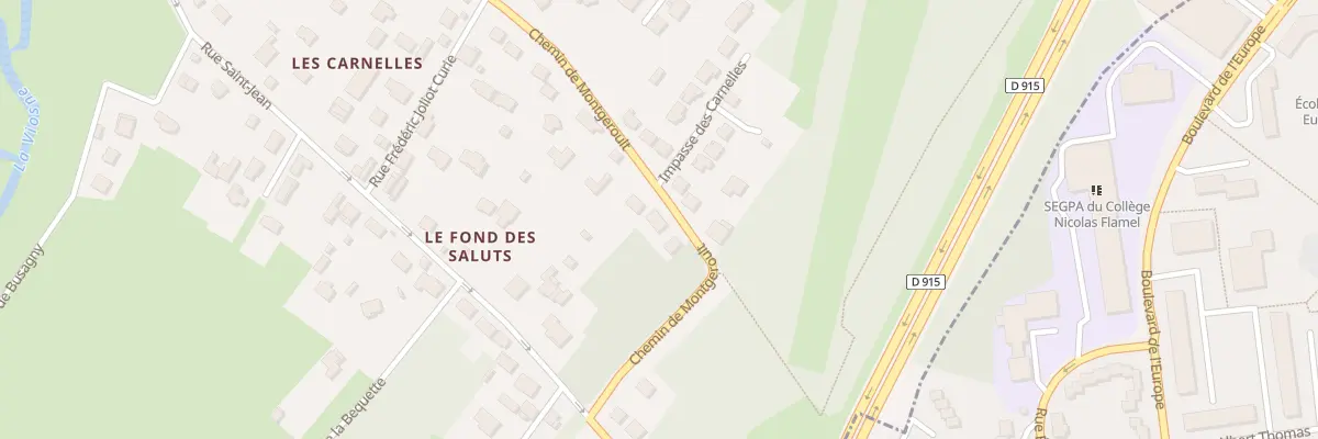 Plan du 91 Che de Montgeroult à Osny