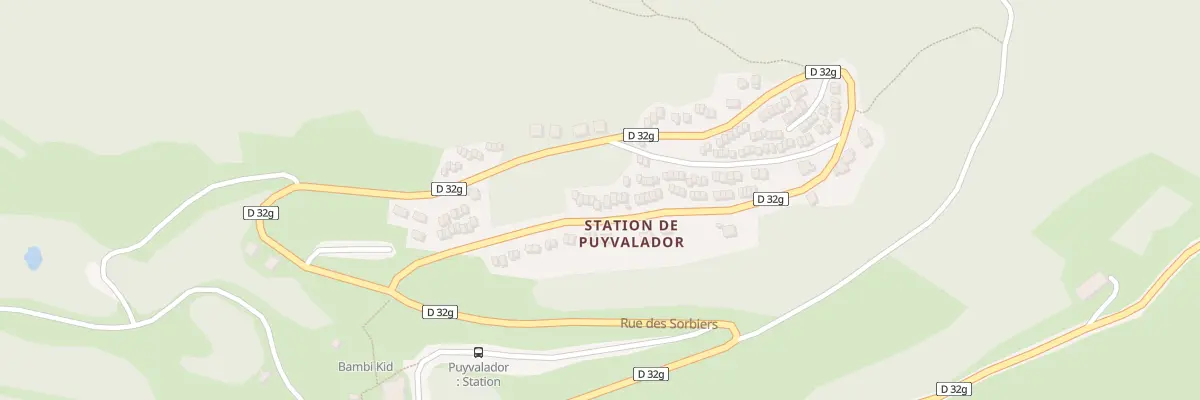 Plan du 9001 Res Perce Neige à Puyvalador