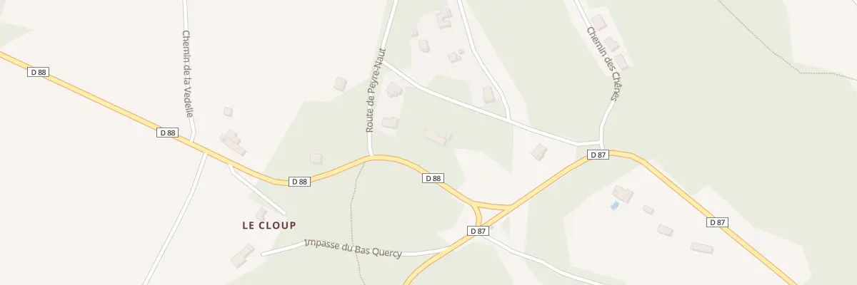 Plan du 5261 Le Cloup à Naussac