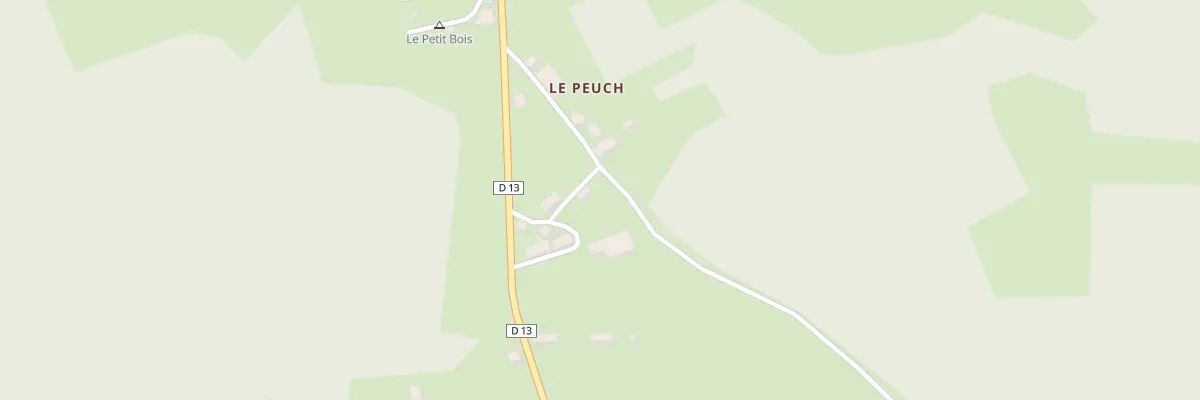 Plan du 5164 Le Peuch à Saint-Merd-de-Lapleau