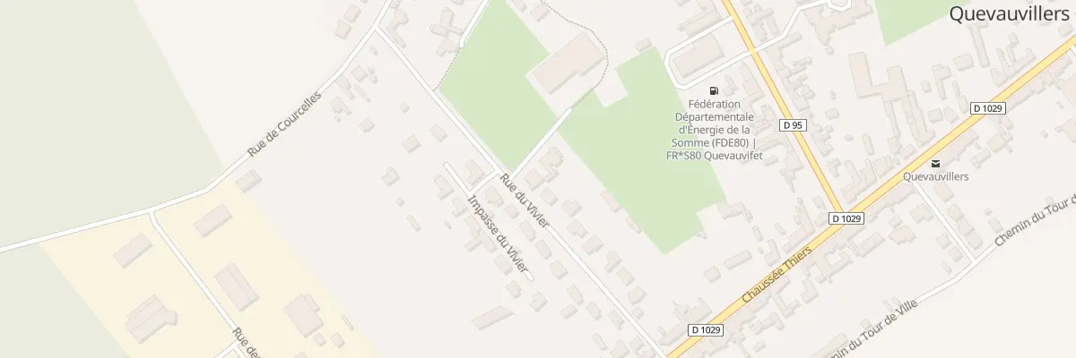 Plan du 16 Rue du Vivier à Quevauvillers