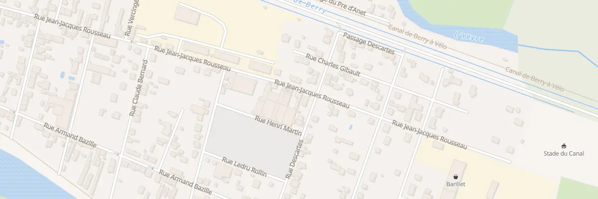 Plan du 93 Rue Jean Jacques Rousseau à Vierzon