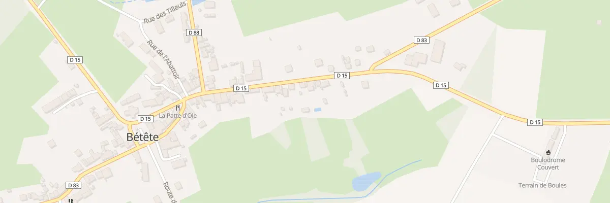 Plan du 28 Rue Grande Rue à Toulx-Sainte-Croix