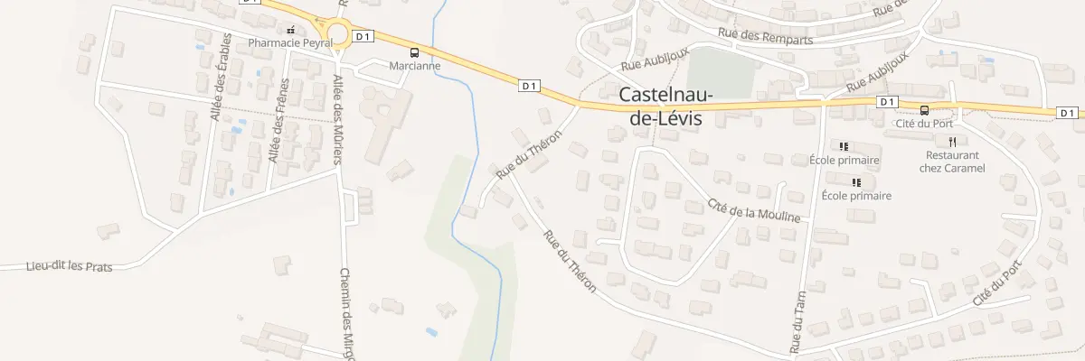 Plan du 5 Rue du Théron à Castelnau-de-Lévis