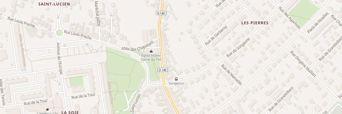 Plan du 20 Rue de Notre-Dame du Thil à Beauvais