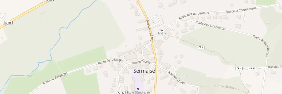 Plan du 30 Rue de la Mairie à Sermaise