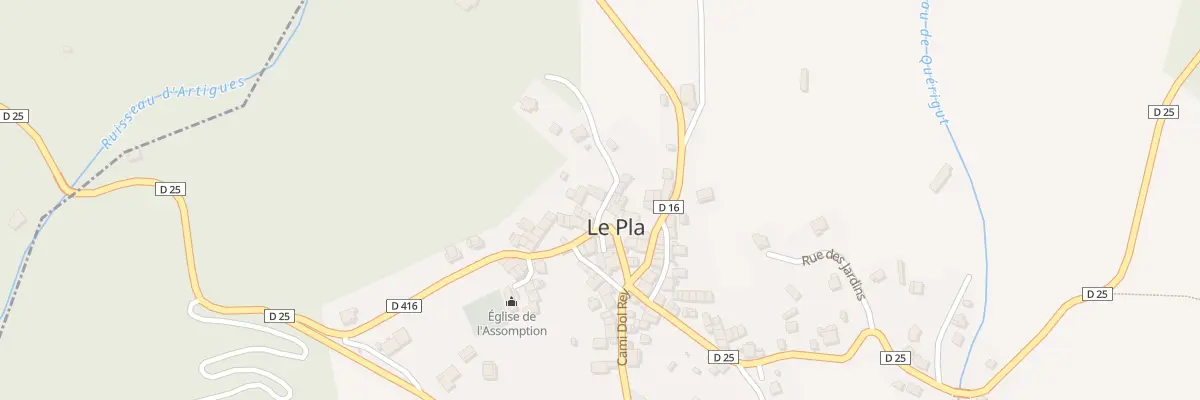 Plan du 16 Le Village au Pla