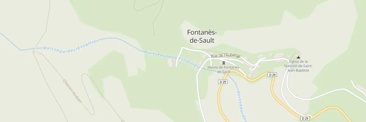Plan du 14 Le Bac à Fontanès-de-Sault