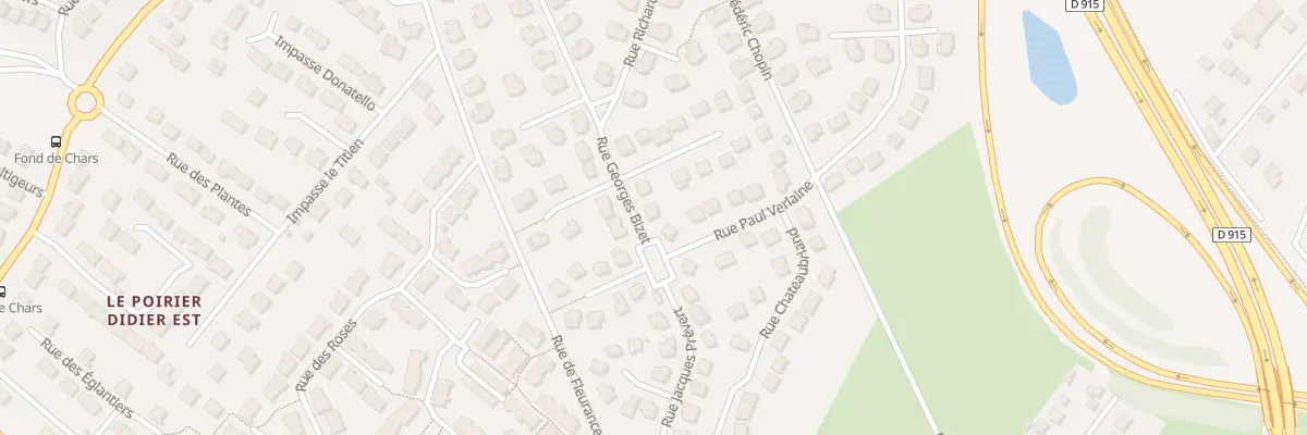 Plan du 19 Rue Georges Bizet à Osny