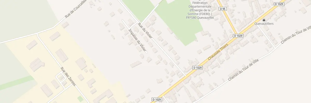 Plan du 5 Rue du Vivier à Quevauvillers