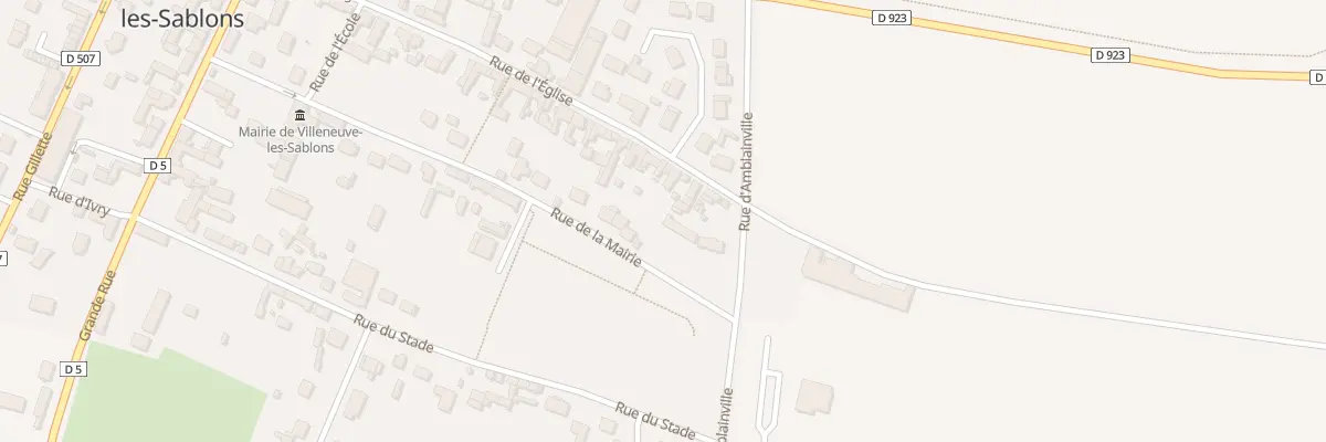 Plan du 54 Rue de l’Eglise à Villeneuve-les-Sablons